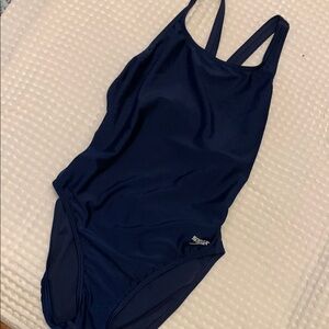 Speedo Blue One Piece Racerback Swimsuit